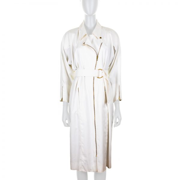 Vintage Off-White Trench Dress by Hermès - Le Dressing Monaco