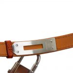 Kelly Watch Simple Strap Gold Ostrich Leather by Hermès at Le Dressing Monaco
