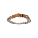 Black Leather and Metal Chain Etrivière Belt by Hermès - Le Dressing Monaco
