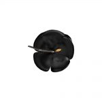 Black Patent Camellia Brooch by Chanel - Le Dressing Monaco