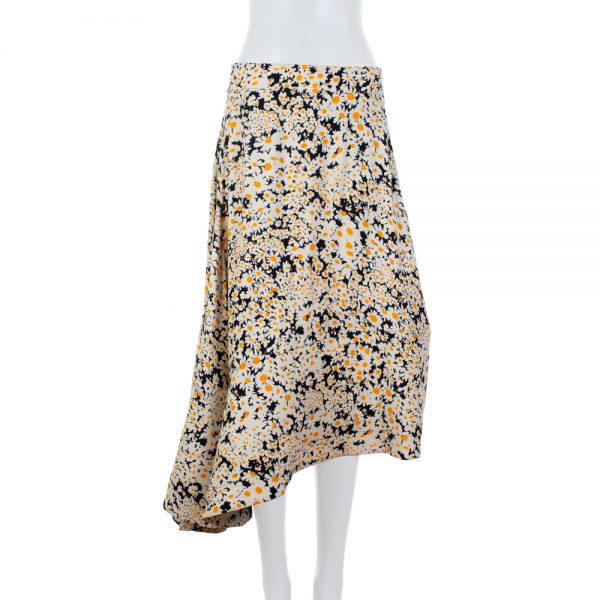 Floral Asymmetric Skirt by Céline - Le Dressing Monaco