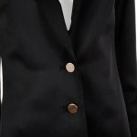 Long Sleeved Black Silk Blazer by Deitas - Le Dressing Monaco