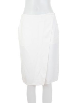 Wrap Around White Silk Skirt by Deitas - Le Dressing Monaco