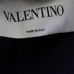 Cotton Navy Coat Two Large Pockets by Valentino - Le Dressing Monaco