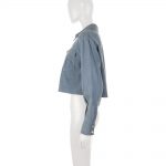 Zipped Short Blue Cotton Jacket by Chanel - Le Dressing Monaco
