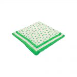 Green Off-white Transparent Dots Silk Scarf by Christian Dior - Le Dressing Monaco