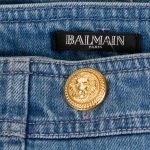 Sailor Style Jeans With Gold Buttons by Balmain - Le Dressing Monaco