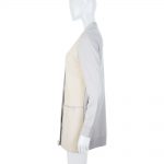 Off-White Suede and Virgin Wool Cardigan by Hermès - Le Dressing Monaco