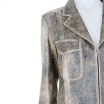 Crackled Effect Leather Jacket by Chanel - Le Dressing Monaco