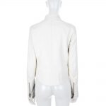 Biker Style White Leather Jacket by Christian Dior - Le Dressing Monaco