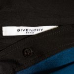 Blue and Black Open Sleeves Silk Shirt by Givenchy - Le Dressing Monaco