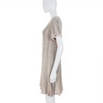 Short Sleeved Off White Alpaca Dress by Chanel - Le Dressing Monaco