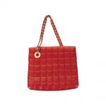 Red Chocolate Bar Mademoiselle Shoulder Bag by Chanel - Le Dressing Monaco
