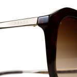 Gold Brown Sun Glasses by Prada - Le Dressing Monaco
