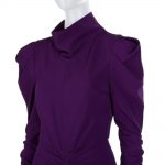 Purple Gathered Long Sleeved Dress by Isabel Marant - Le Dressing Monaco