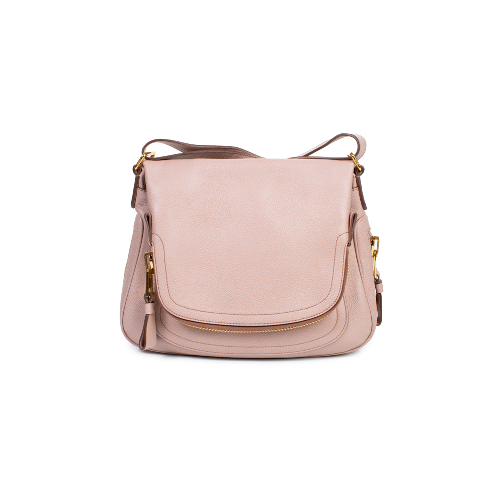 Jennifer Pink Leather Flap Shoulder Bag by Tom Ford - Le Dressing Monaco