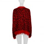 Red Cotton Silk Leopard Sweater by Alanui - Le Dressing Monaco
