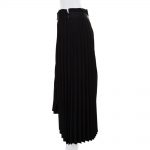 Black Asymmetric Midi Pleated Skirt by Balenciaga- Le Dressing Monaco