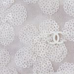 White Flower Embroidered Sequins Top by Chanel - Le Dressing Monaco
