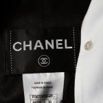 Black White Removable Collar Boucle Jacket by Chanel - Le Dressing Monaco