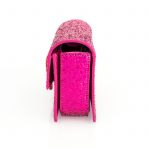 Pink Glitter Lulu Bunny Crossbody Handbag by Saint Laurent - Le Dressing Monaco