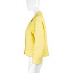 Yellow Bouclé Jacket with Strass Buttons by Chanel - Le Dressing Monaco