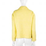 Yellow Bouclé Jacket with Strass Buttons by Chanel - Le Dressing Monaco