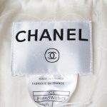 Off White Black Metal Fringed Skirt Suit by Chanel - Le Dressing Monaco