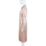 Nude Mirror Embellished Midi Dress by Bottega Veneta - Le Dressing Monaco