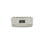 Grey East West Mademoiselle Quilted Flap Bag by Chanel - Le Dressing Monaco