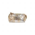 Rock And Chain Gold Python Leather Flap Bag by Chanel - Le Dressing Monaco
