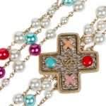 Triple Strand Multicolor Pearl X Charm Necklace by Chanel - Le Dressing Monaco