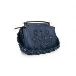 Blue Dotcom Flowerland Embellished Leather Bag by Fendi - Le Dressing Monaco