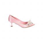 Pink Square Tipped Kitten Heel Satin Pumps by Miu Miu - Le Dressing Monaco