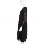 Black Zipped Lace Dress by Valentino - Le Dressing Monaco