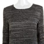 Grey Silver Boucle Two Pockets Dress by Chanel - Le Dressing Monaco