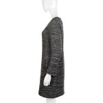 Grey Silver Boucle Two Pockets Dress by Chanel - Le Dressing Monaco