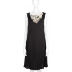 Black Sequins Embellished Silk Dress by Chanel - Le Dressing Monaco