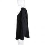 Black Pussy Bow Crepe Blouse by Balenciaga - Le Dressing Monaco