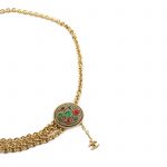 Gold Chain Grean Red Beaded Belt by Chanel - Le Dressing Monaco
