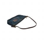 Denim Leather Embellished Baguette Bag by Fendi - Le Dressing Monaco