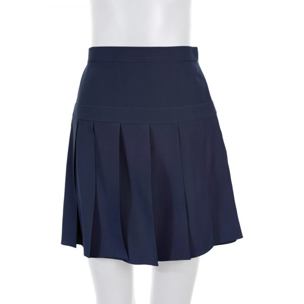 Blue Pleated Silk Skirt by Chanel - Le Dressing Monaco
