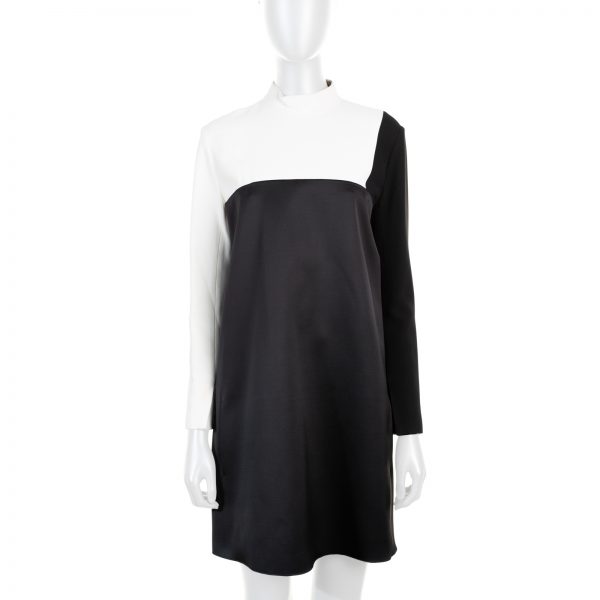 White Black ColorBlock Dress by Celine - Le Dressing Monaco