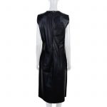 Black Slip Leather Dress by Bottega Veneta - Le Dressing Monaco